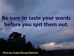 We did not find results for: Words Can Build Words Can Destroy Too Joseph Mwangi Macharia