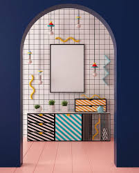 Memphis Style Interior Decoration Stock Photo 10 Memphis Design Interior Interior Design Styles Interior Furniture