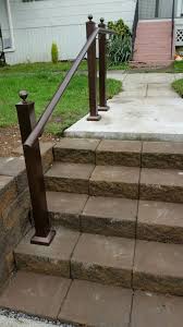 Aug 06, 2021 · fill the holes with concrete and smooth the tops level. Round Handrail Wolf Handrail