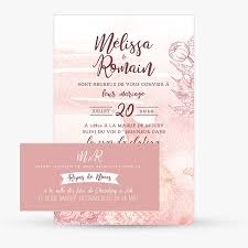 La carte internet se situe : Faire Part Mariage Aquarelle Rose Pastel Fleur Sweet Paper