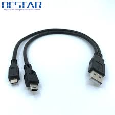 They may have the same purpose, but efficiency goes slightly in favor of the micro usb, simply because the five pins that contain the id pin on both plugs doesn't work on the mini usb but does in micro usb. 2 In 1 Combo Mini Usb Mini Usb Micro Usb 2 0 Micro Usb 5 Pin Connector Y Cable 30cm 1ft For Charge And Data Sync Y Cable Usb 2 0y Cable Usb Aliexpress