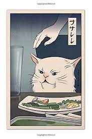Woman Yelling At Dinner Table Cat Japanese Artstyle Meme Notebook 6 X 9 Inc Meme Notebooks 9781661211622 Amazon Com Books