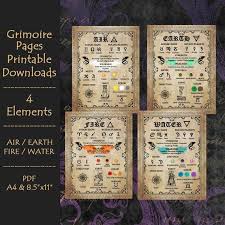 The elements book pdf direct download. The 4 Elements Air Water Fire Earth Grimoire Pages Etsy In 2021 Grimoire Grimoire Book Earth Elements