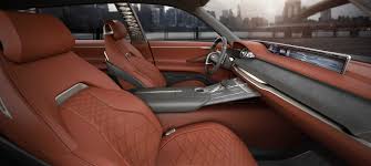 The interior design is extremely clean, with most surfaces tastefully covered in soft. Genesis Concept Concept