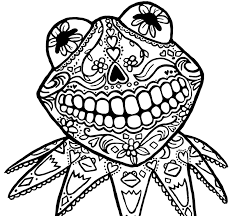 Download and print these kermit coloring pages for free. 30 Free Printable Sugar Skull Coloring Pages