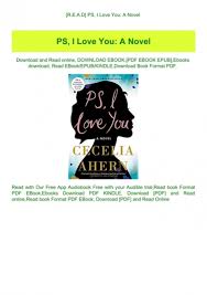 R E A D Ps I Love You A Novel Read Pdf Ebook