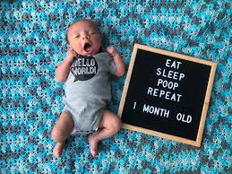 What are the normal baby milestones? 1 Month Old Baby Milestones
