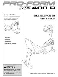 Cycling is one of the most effective exercises for increasing cardiovascular fitness, building endurance, and toning the entire body. Proform Xp400 R User Manual Pdf Download Manualslib