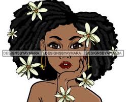 Afro WOMAN Black Hair Stringy Ebony VECTOR Jpeg Png EPS Svg Clip Art Lips  Symbol Tribal Nubian Cricut Cut Cutting Ebony Head Shot