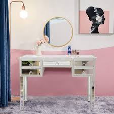 The easehold makeup vanity mirror is a stunning product that features the most magnification options on this list (1x, 2x, 5x and 10x.) it also boasts 38 led lights running throughout the product that can be dimmed or brightened via touchscreen. Vanity Mirror Desk