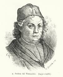 Andrea del Verrocchio, italiensk renässansmålare, skulptör och guldsmed  (gravyr)