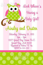Bs43 Pink Owl Baby Shower Invitation Owl Baby Shower Owl Baby Shower Invitations Green Baby Shower Invitations