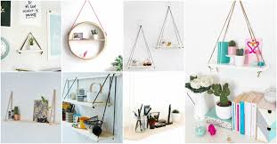 The beauty of this is you can make them with no hardware. Diy Hanging Shelf Ideas To Get The Most Of Your Small Home