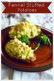 Fennel Stuffed Potatoes Recipe Potato Goodness Recipe Recipes Side Recipes Potato Recipes
