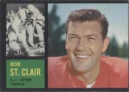 Bob St. Clair Signed Goal Line Art Card GLAC Autographed 49ers PSA/DNA  Z98513