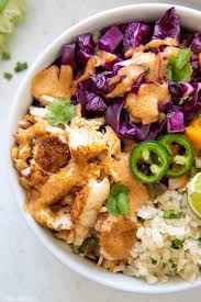Fish taco bowls whole fork. Fish Taco Bowl With Chipotle Lime Mayo Sauce Whole30