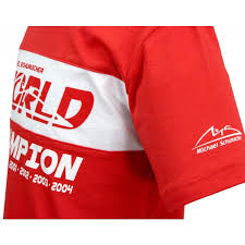 Amazon's choice for red shirt for kids. Michael Schumacher Kids T Shirt World Champion Red