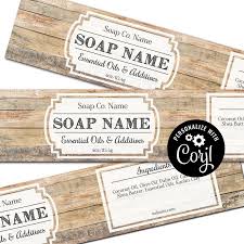 It gives a professional feel to the label, as the font and placement of the texts are very organized and practical. Printable Soap Labels Editable Templates Corjl