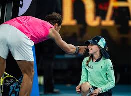 Kei nishikori / last game & interview. Rafael Nadal Trolls Wife Xisca Perello Twice At Australian Open Tennis Sport Express Co Uk