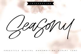 The essentially endless variations provide an opportunity for real individualization. Seasony Freestyle Handwriting Scipt Font 1023215 Handwritten Font Bundles