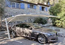 un carport en metal et en toile pour une residence secondaire blog conseil abri jardin garage carport bons plans abri voiture abri voiture