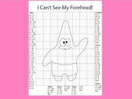 Coordinate Plane Pictures Patrick The Starfish Coordinate Plane Pictures Coordinate Plane Coordinate Graphing