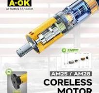 AM25 Built-in Rechargeable Battery DC Tubular Motor ...