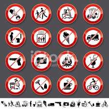 Prohibitory traffic signs are used to prohibit certain types of manoeuvres or some types of traffic. Prohibited Signs Stock Vector Freeimages Com