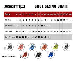 zamp size charts z sports