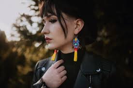 Colorful Tassel Earrings, Funky Earrings, Boho Earrings, Summer Earrings,  Crazy Colorful Tassel, Fringe Earrings, Tassel Jewelry, Crystal