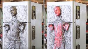 Battlestar galactica prop in reproduction movie props. Glowing Han Solo In Carbonite Makes This The Coolest Fridge Ever Shouts