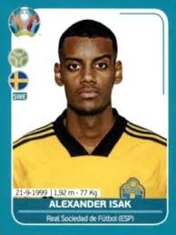Isak from sweden is not ranked in the football top scorer world ranking of this week (17 may 2021). Alexander Isak Sweden Euro 2020 Preview Sticker Swe27