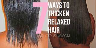 Just as you did with your 100 percent relaxed hair, keep your ends trimmed. 7 Ways To Thicken Relaxed Hair Hairlicious Inc