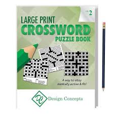 Large Print Crossword Puzzle Book With Pencil Vol 2 Foremost Promotions