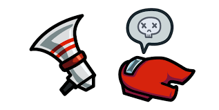 All the best among us emojis for free. Among Us Red Dead Body And Report Cursor Custom Cursor