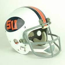 Syracuse Orange 1974 To 1975 Full Size Throwback Helmet Football Helmets College Football Helmets Helmet