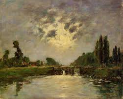 Saint Valery Sur Somme The Bridge On The Lock 1891 Eugene Louis Boudin Oil Painting Eugene Boudin Somme Artwork Painting