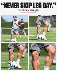 He took off his shirt and flexed the muscles in his body while also performing the. Espn Fc On Twitter Xherdan Shaqiri S Legs Are Unreal