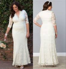 Love The Elegant Lace Deep V Neck Mermaid Wedding Dresses Plus Size Women Em Short White Dress Wedding Simple Elegant Wedding Dress 1920s Style Wedding Dresses