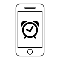 Clock vector.chris lacy discovered the following lines in the animated clock icons are nothing new in the mobile world. Mobile Alarm Clock Icons Download Free Vector Icons Noun Project