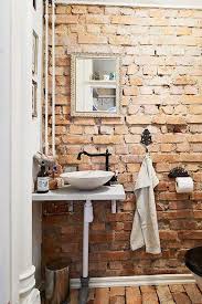 33 Cool Bathrooms With Brick Walls And Ceilings Interior God Brick Bathroom Exposed Brick Rustic Bathrooms