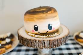 A Camp Themed 1st Birthday Party Project Nursery Fall Birthday Cakes Funny Birthday Cakes Camping Birthday Cake