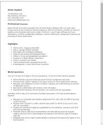 Create the best version of your finance resume. 1 Financial Administrative Assistant Resume Templates Try Them Now Myperfectresume