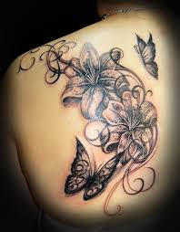 Dessin Tatouage Tatouage Rose Et Papillon