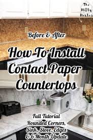 How To Install Contact Paper Countertops Diy Contact Paper Countertops Contact Paper Diy Kitchen Countertops