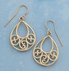 Gentle Wave Ear Hooks Handcrafted Silver Jewelry Handmade Jewelery French Hook Earrings