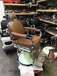 Theo A Kochs 1940 S 1950 S Antique Barber Chair Barber Chair Barber Shop Chairs Barber