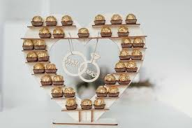 10 x 9 cm (hxb) waschanleitung: Rocher Herz Fur Die Candybar Bei Der Hochzeit