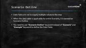 Whether you need to deliver a speech for a class you have a presentation to give at work or youre writing an essay a solid outline is the starting point for success. 22 Bdd Scenario Outline Youtube