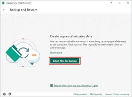 How To Create A Backup Copy Of Files In Kaspersky Security Cloud 20